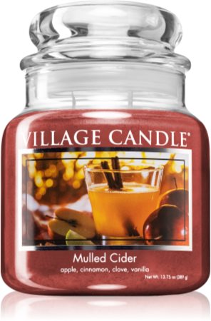 Village Candle Mulled Cider vonná svíčka (Glass Lid)