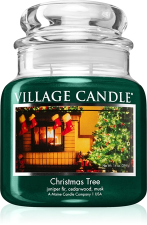 Village Candle Christmas Tree vonná sviečka