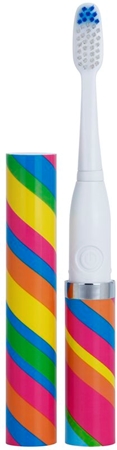 Violife Slim Sonic Carnival Battery-Powered Sonic Toothbrush with Replacement Head