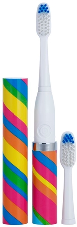 Violife Slim Sonic Carnival Battery-Powered Sonic Toothbrush with Replacement Head