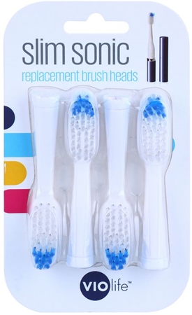 Violife Slim Sonic Replacement Heads for Battery-Operated Sonic Toothbrush