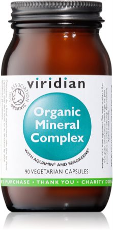 Viridian Nutrition Organic Mineral Complex wspomaganie funkcji organizmu