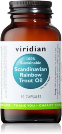 Viridian Nutrition Scandinavian Rainbow Trout Oil kapsułki do unormowania czynności układu krążenia