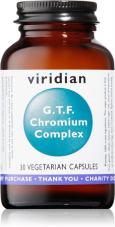 Viridian Nutrition GTF Chromium kapsułki do wsparcia metabolizmu