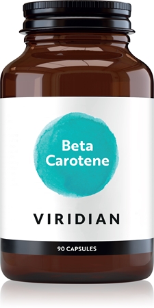 Viridian Nutrition Beta Carotene kapsle pro zdraví zraku a pokožky