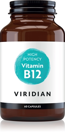 Viridian Nutrition High Potency Vitamin B12 kapsle pro správné fungování organismu
