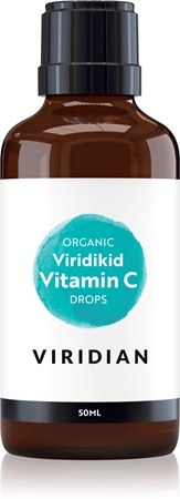 Viridian Nutrition Organic Viridikid Vitamin C Drops kapky pro posílení imunity