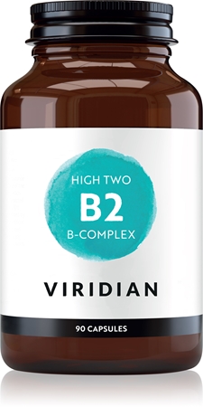 Viridian Nutrition High Two B2 B-Complex komplex vitamínu B pro normální činnost nervové soustavy a krásnou pleť