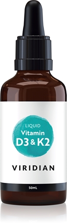 Viridian Nutrition Vitamin D3 & K2 Liquid podpora imunity