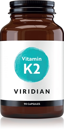 Viridian Nutrition Vitamin K2 kapsle pro podporu zdraví kostí a kloubů