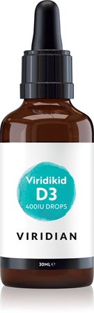 Viridian Nutrition Viridikid D3 400IU Drops kvapky na podporu zdravia kostí a zubov