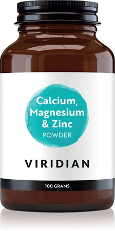 Viridian Nutrition Calcium, Magnesium & Zinc Powder prášek na přípravu nápoje pro podporu zdraví kostí a zubů