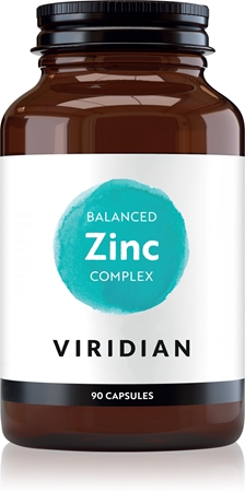 Viridian Nutrition Balanced Zinc Complex vegetariánske kapsuly na podporu trávenia