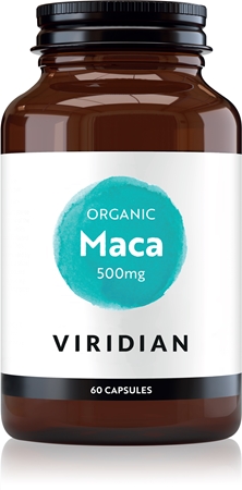 Viridian Nutrition Organic Maca 500 mg kapsuly na podporu plodnosti