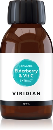 Viridian Nutrition Organic Elderberry & Vit C Extract podpora imunity