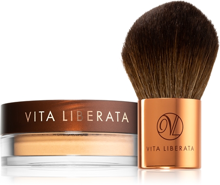 Vita Liberata Trystal Minerals pudra bronzanta cu pensula