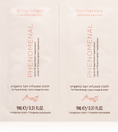 Vita Liberata Phenomenal Organic Tan Infused Cloths samoopalovací ubrousek