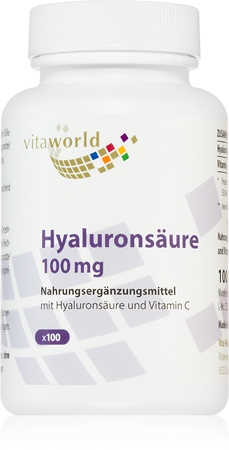 Vita World Hyaluronsäure 100mg Kapseln mit Hyaluronsäure