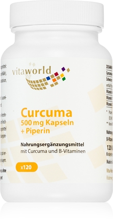 Vita World Curcuma 500mg Kapseln mit Pflanzenextrakten