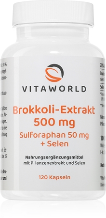 Vita World Brokkoli-Extrakt 500 mg Kapseln mit Pflanzenextrakten