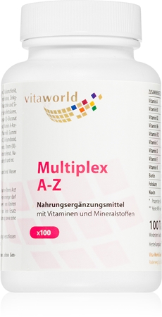 Vita World Multiplex multivitamin A-Z Tabletten zur Unterstützung des Immunsystems