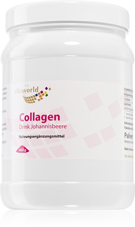 Vita World Currant Collagen Drink 400 mg Pulver schöne Haare, Nägel und Haut