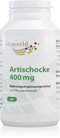 Vita World Artischocke 400 mg Nahrungsergänzungsmittel für Ihr Wohlbefinden