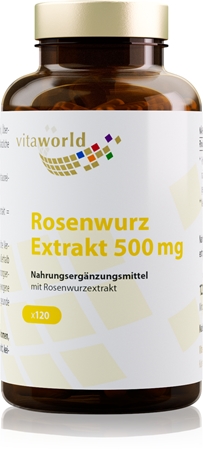 Vita World Rosenwurz Extrakt 500 mg Nahrungsergänzungsmittel für Ihr Wohlbefinden