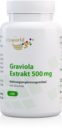 Vita World Graviola exktrakt 500 mg Nahrungsergänzungsmittel für Ihr Wohlbefinden