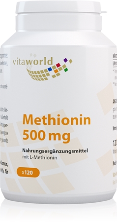 Vita World Methionin 500 mg Kapseln mit Aminosäuren