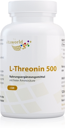 Vita World L-Threonin 500 Kapseln mit Aminosäuren