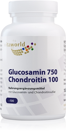 Vita World Glucosamin 750 + Chondroitin 100 Kapseln Nährstoffversorgung von Gelenken und Knorpeln