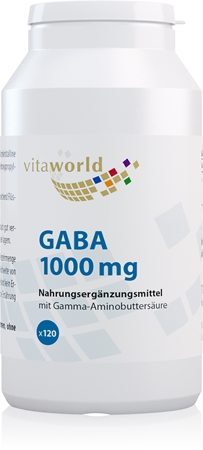 Vita World GABA 1000 mg Nahrungsergänzungsmittel für Ihr Wohlbefinden