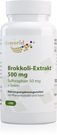 Vita World Brokkoli-Extrakt 500 mg Kapseln mit Pflanzenextrakten