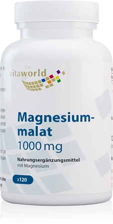 Vita World Magnesium-malat 1000 mg Kapseln für die effektive Magnesiumergänzung