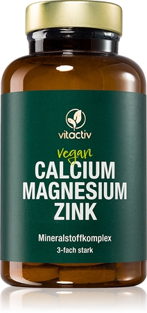 Vitactiv Calcium + Magnesium + Zink Tabletten zur Unterstützung der Knochen-, Gelenks- und Zahngesundheit