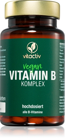 Vitactiv Vitamin B Komplex Tabletten zur Unterstützung des Energiestoffwechsels