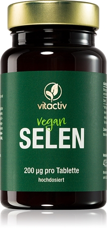 Vitactiv Selen Tabletten zur Unterstützung des Immunsystems, schöner Haare und Haut