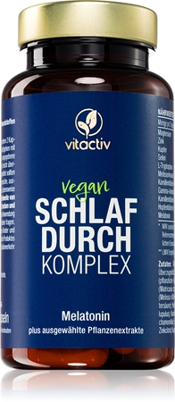 Vitactiv Schlaf DURCH Complex Kapseln zur Förderung von Schlaf und Regeneration