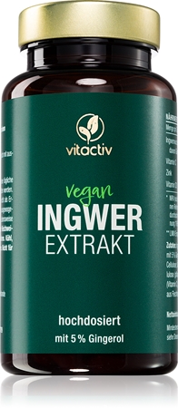Vitactiv Ingwer Extrakt Nahrungsergänzungsmittel für Ihr Wohlbefinden