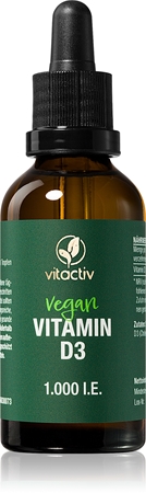 Vitactiv Vitamin D3 1.000 I.E. Tropfen für eine normale Funktion des Immunsystems, gesunde Knochen und Zähne und gute Muskelaktivität