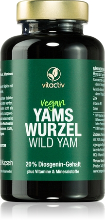 Vitactiv Yamswurzel Wild yam Kapseln zur Unterstützung des Stoffwechsels