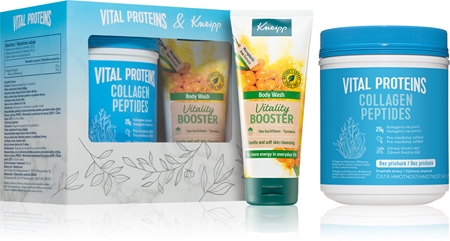 Vital Proteins Collagen Peptides 567g+Kneipp sprchový gel Vitality Booster dárková sada