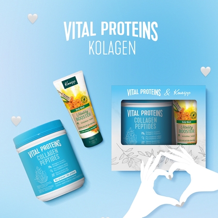 Vital Proteins Collagen Peptides 567g+Kneipp sprchový gel Vitality Booster dárková sada