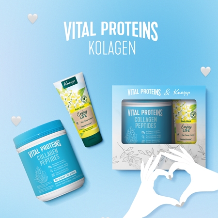 Vital Proteins Collagen Peptides 567g+Kneipp sprchový gel Enjoy Life May Chang coffret cadeau
