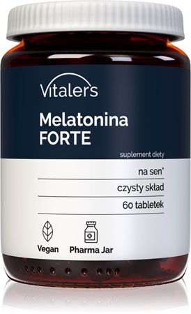 Vitaler's Melatonina Forte wsparcie snu i regeneracja produkt wegański