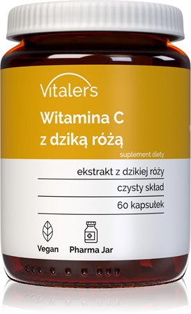 Vitaler's Witamina C z dziką różą kapsułki na wsparcie czynności układu nerwowego