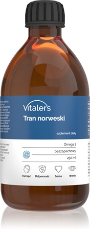 Vitaler's Tran norweski Omega-3 wsparcie prawidłowych funkcji organizmu