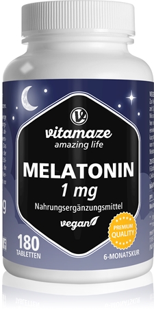 Vitamaze Melotonin tabletter vid problem med sömn och insomnande