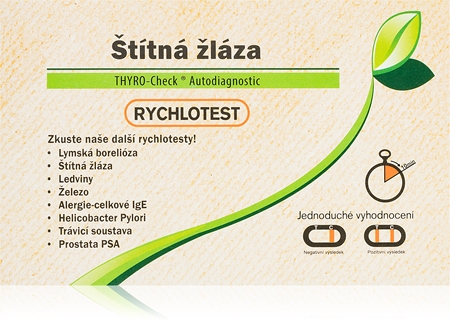 Vitamin Station Rychlotest Štítná žláza testovací tyčinky
